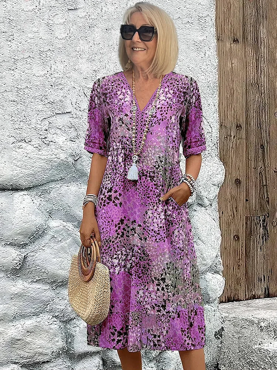 JENNIFER | VIBRANT MID-LENGTH DRESS
