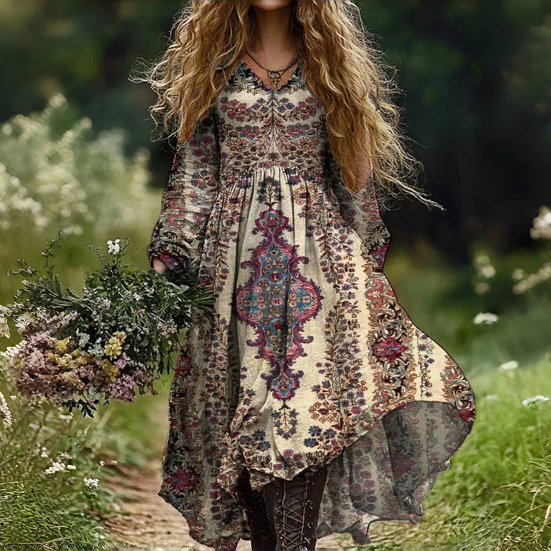 Elizabeth | Vintage Floral Print Dress