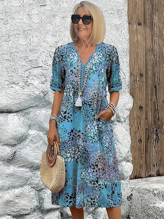 JENNIFER | VIBRANT MID-LENGTH DRESS