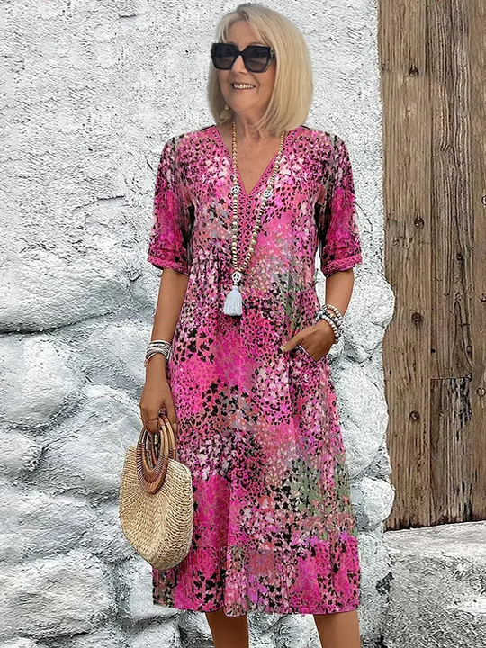 JENNIFER | VIBRANT MID-LENGTH DRESS