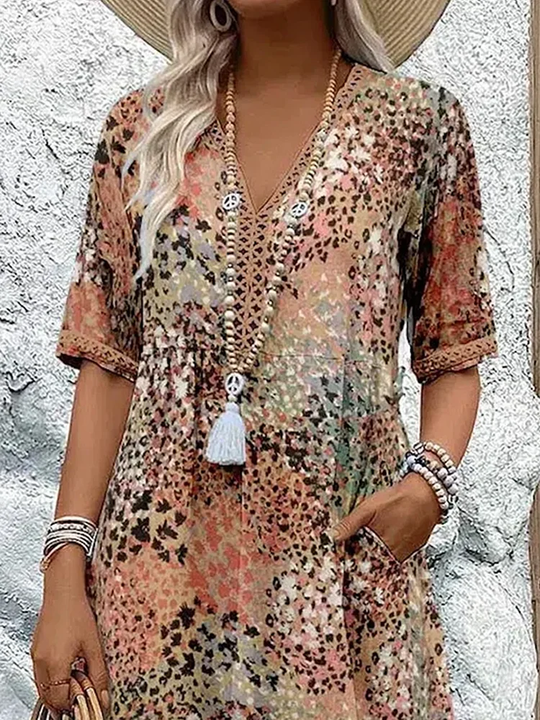 JENNIFER | VIBRANT MID-LENGTH DRESS