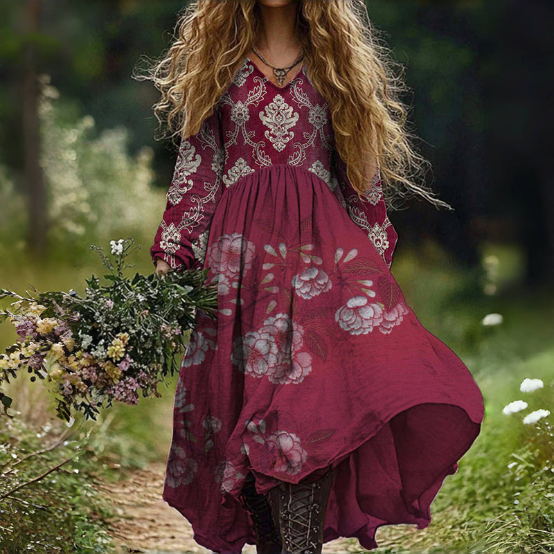 Elizabeth | Vintage Floral Print Dress
